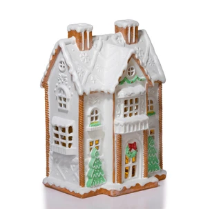 Thumbnail 2: Magical Season 20 in Large LED Christmas Resin House Accent 