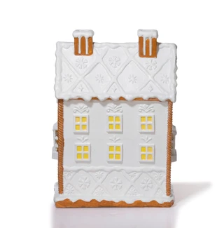 Thumbnail 3: Magical Season 20 in Large LED Christmas Resin House Accent 