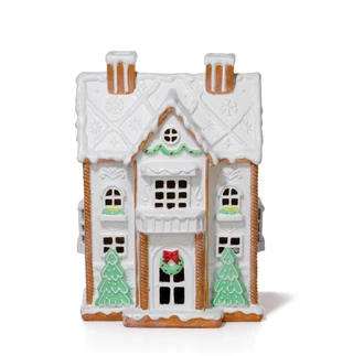 Thumbnail 4: Magical Season 20 in Large LED Christmas Resin House Accent 