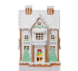 Thumbnail 1: Magical Season 20 in Large LED Christmas Resin House Accent 