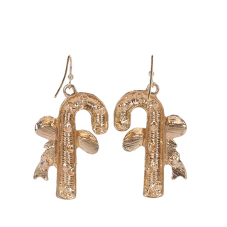Thumbnail 2: Magical Season Christmas Candy Cane Drop Earrings 