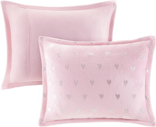 Thumbnail 12: Mi Zone Mi Zone Rosalie Metallic Printed Plush Comforter Set 