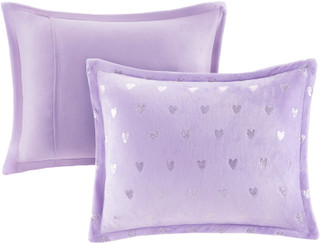 Thumbnail 12: Mi Zone Mi Zone Rosalie Metallic Printed Plush Comforter Set 