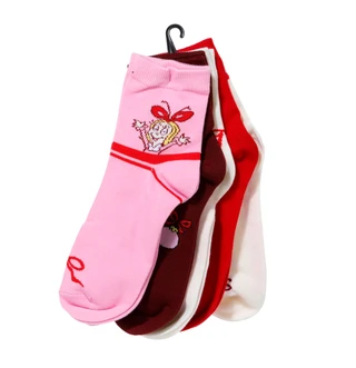 Thumbnail 2: Bioworld Women's 5 Pk The Grinch Christmas Quarter Crew Socks 