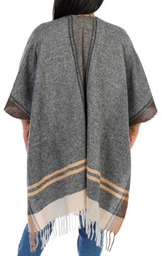 Thumbnail 2: Vince Camuto Women's Soft Fringed Hem Ruana 