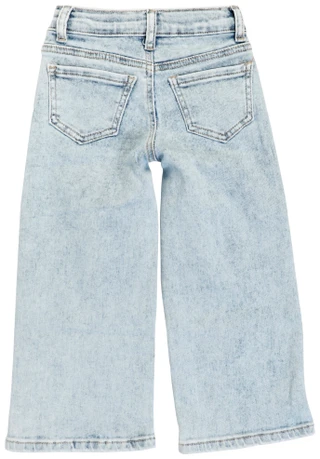 Thumbnail 2: BADGLEY MISCHKA Little Girls Low Rise Wide Leg Jeans  