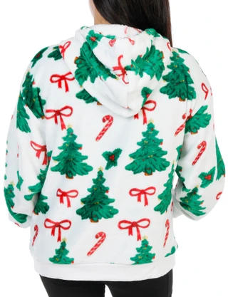 Thumbnail 2: Magical Season Women's Soft & Cozy Christmas Print Hoodie 