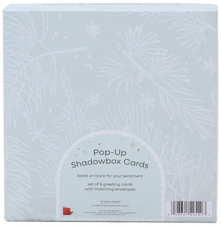 Thumbnail 2: Up with Paper 6 Pk Christmas Winter Wonderland Pop-Up Shadowbox Cards 