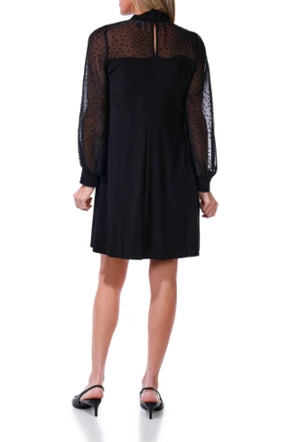 Thumbnail 2: Cece Women Long Mesh Sleeve Mini Dress 
