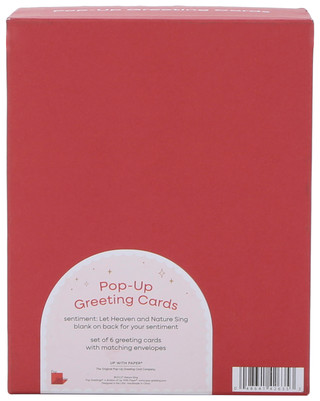 Thumbnail 2: Up with Paper 6 Pk Christmas Nature Sing Pop-Up Greeting Cards 