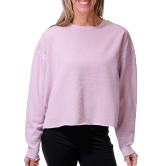 Thumbnail 1: HARMONY & BALANCE Women's Long Sleeve Open Back Drapey Fleece Top  