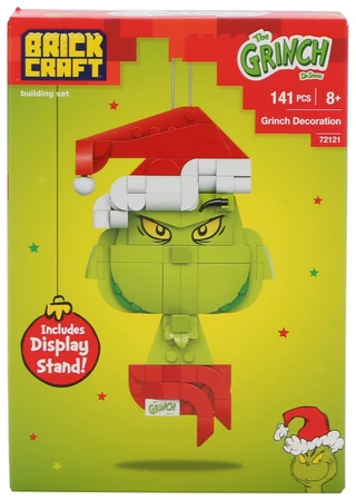 Thumbnail 1: THE GRINCH 141 Pc Christmas Santa Grinch Decoration Brick Building Kit 