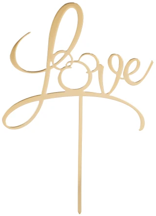 Thumbnail 1: Lenox 8.5 in Disney Bridal Love Cake Topper 