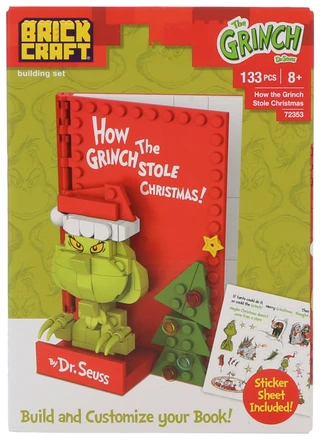 Thumbnail 1: THE GRINCH 133 Pc Grinch Stole Christmas Book Brick Building Set  