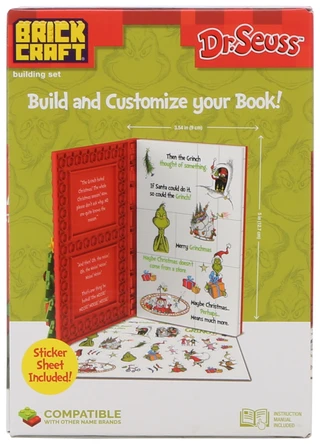 Thumbnail 2: THE GRINCH 133 Pc Grinch Stole Christmas Book Brick Building Set  