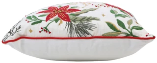 Thumbnail 2: Winter Emporium  20x20 Christmas Poinsettia Bloom Decorative Pillow  