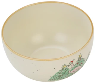 Thumbnail 1: Spectrum 6 in Christmas Flamingos Bowl 