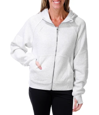 Thumbnail 1: Jockey Women's Active Long Sleeve Mixed Rib Cozy Full Zip Hoodie  