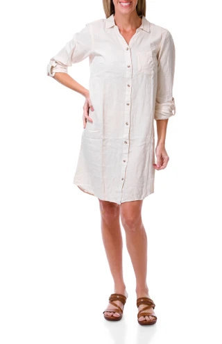 Thumbnail 1: Thread & Supply Women's 3/4 Sleeve Shirt Dress 