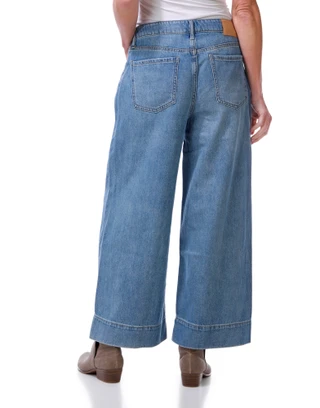 Thumbnail 2: Oliver Logan Women's Classic Vintage Dakota Crop Wide Jeans  
