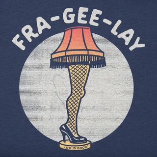 Thumbnail 2: Life is Good Women's Short Sleeve Fra-Gee-Lay Leg Lamp Graphic Tee  