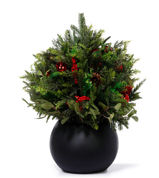 Thumbnail 1: Da Direct 30-Inch Mixed Greenery Berry Arrangement 