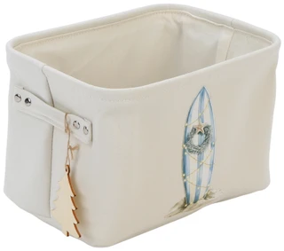 Thumbnail 1: PHOENIX 11.5 in Christmas Coastal Storage Basket  