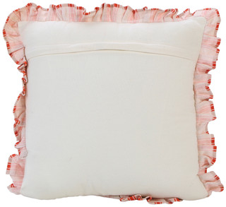 Thumbnail 3: VISTA HOME FASHIONS 18x18 Christmas Santa Ruffle Decorative Pillow  
