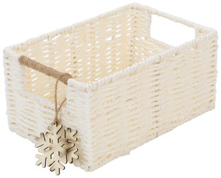 Thumbnail 1: RGI 10 in Snowy Weave Storage Basket 