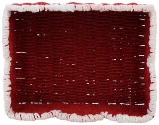 Thumbnail 2: RGI 12 in Red Scalloped Storage Basket 