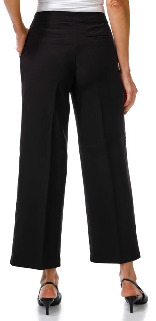 Thumbnail 2: Zac & Rachel Women's Wrinkle Resistant Body-Conforming Wide Leg Pants 