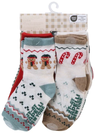 Thumbnail 2: Capelli Toddler's 10 Pk Christmas Fair Isle Socks 