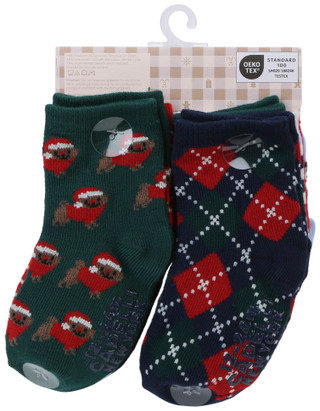 Thumbnail 2: Capelli Baby's 10 Pk Christmas Puppy Crew Socks 