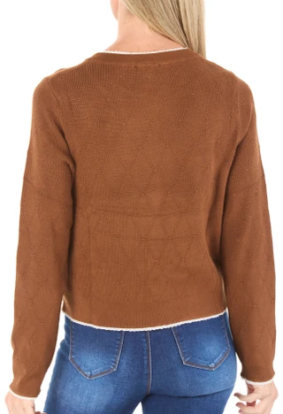 Thumbnail 2: Adrianna Papell Women's Ruffle Trim Button Front Cardigan 