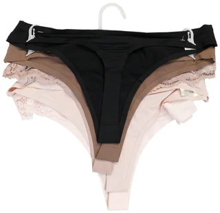 Thumbnail 2: Jessica Simpson Women's 5 Pk Lace Thong Panties 