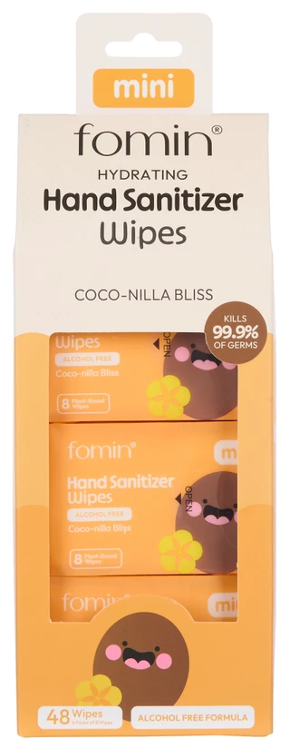 Thumbnail 1: Fomin 48 Ct Mini Hand Sanitizer Wipes  