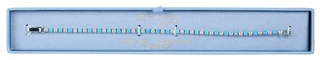 Thumbnail 1: LESA MICHELE Turquoise CZ Tennis Bracelet  