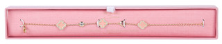 Thumbnail 1: Mulberry & Broome Gold Plated Clover Bracelet  