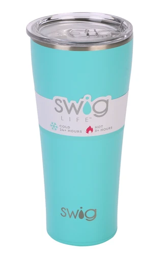 Thumbnail 1: Swig 32 oz Insulated Stainless Steel Tumbler w/ Lid  