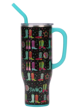 Thumbnail 2: Swig 30 oz Disco Cowgirl Mega Mug Tumbler 