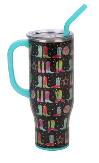 Thumbnail 1: Swig 30 oz Disco Cowgirl Mega Mug Tumbler 