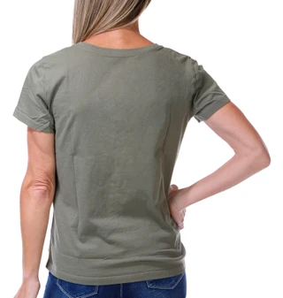 Thumbnail 2: Life is Good Women's Christmas Cardinal Tree Graphic V-Neck Tee 
