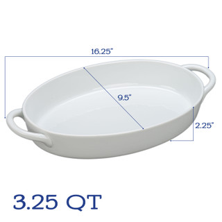 Thumbnail 5: BIA Cordon Bleu, Inc. Taos Porcelain Oval Baker Dish with Handles 