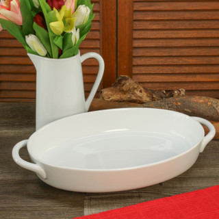 Thumbnail 6: BIA Cordon Bleu, Inc. Taos Porcelain Oval Baker Dish with Handles 