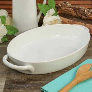 Thumbnail 7: BIA Cordon Bleu, Inc. Taos Porcelain Oval Baker Dish with Handles 