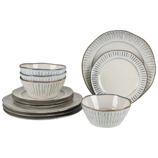 Thumbnail 1: BIA Cordon Bleu, Inc. Colonnade Stoneware 12 Pc. Dinnerware Set 