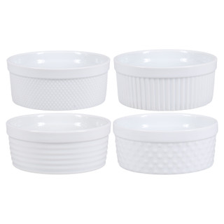 Thumbnail 6: BIA Cordon Bleu, Inc. Textured 12 Pc. Porcelain Ramekin Assorted Set 