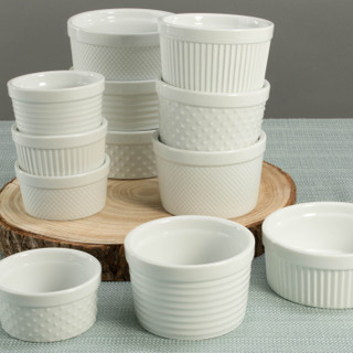 Thumbnail 7: BIA Cordon Bleu, Inc. Textured 12 Pc. Porcelain Ramekin Assorted Set 