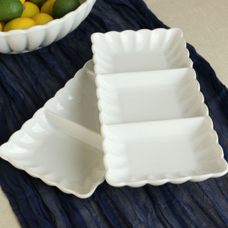 Thumbnail 2: BIA Cordon Bleu, Inc. Petal 2 Pc. Divided Serving Dish Set 