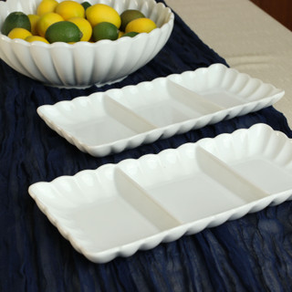 Thumbnail 4: BIA Cordon Bleu, Inc. Petal 2 Pc. Divided Serving Dish Set 